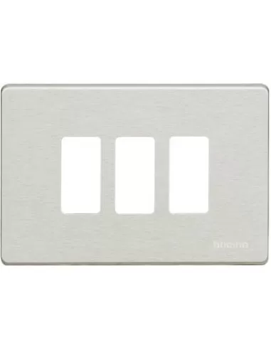 Placa mágica Bticino 3p oxidada 503//3//x